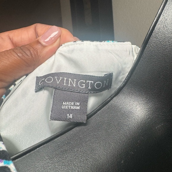NWOT Covington multi color print dress - Picture 3 of 7